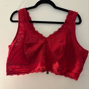 Torrid Red Lace Bralette